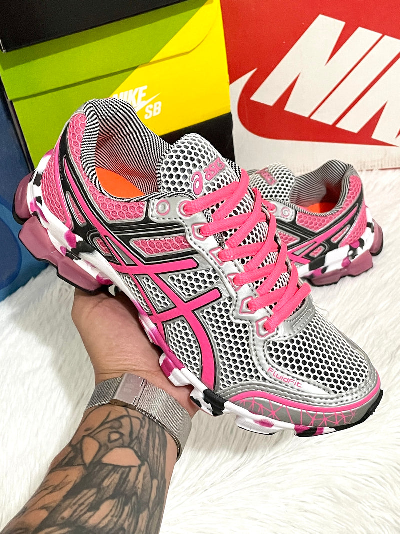 Asics Gel Kayano 21 Branco Rosa