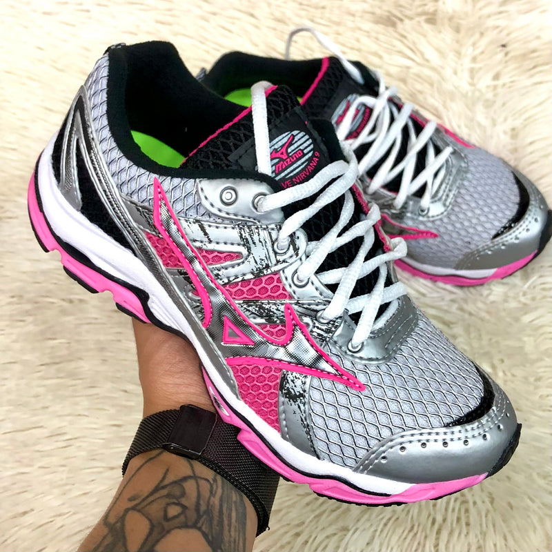 Mizuno Nirvana 9 Branco Rosa