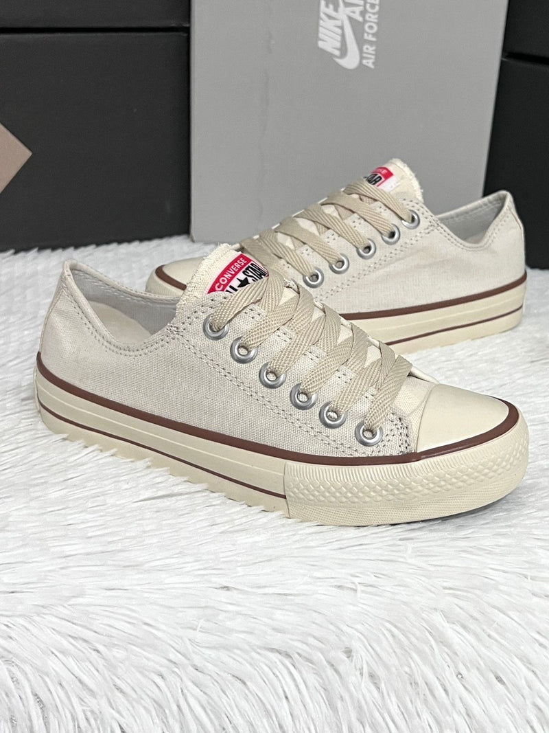 Converse All Star Tecido Bege