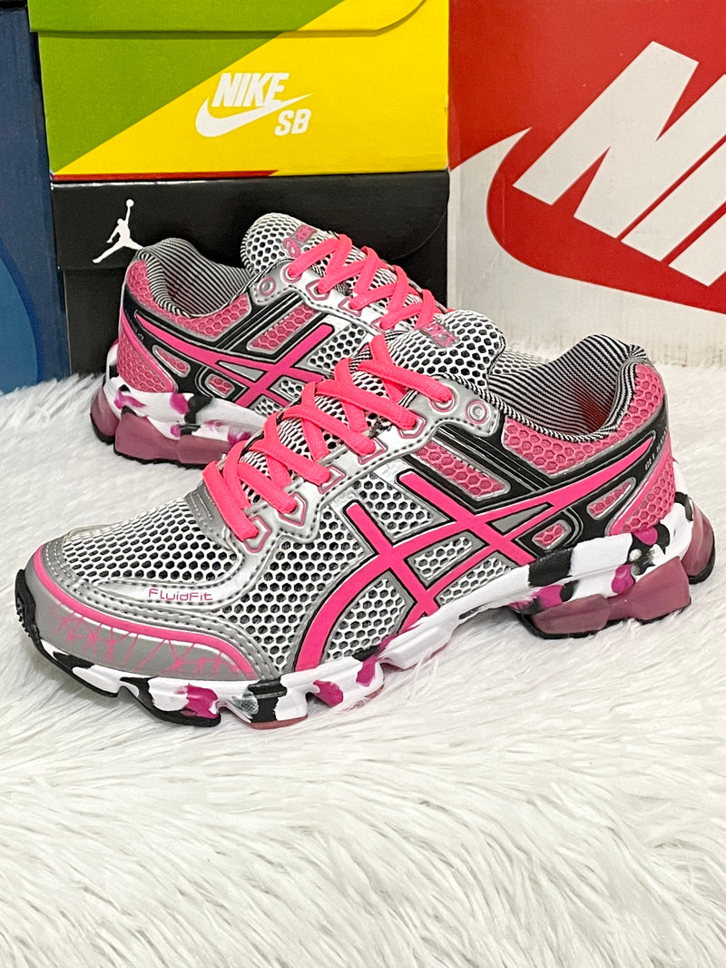 Asics Gel Kayano 21 Branco Rosa