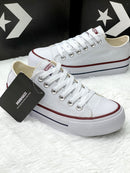 Converse All Star Plataforma - Tecido Branco