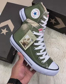 Converse All Star Bota Tecido Verde Militar