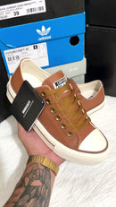 Converse All Star Plataforma Couro Caramelo